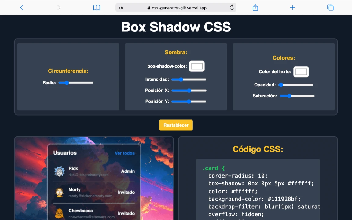 Editor de CSS